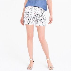 J. Crew Adorable Pineapple Shorts White Red and Blue Size 00 XXS
